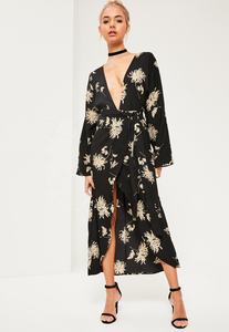 Vintage Flower Printed Loose Fit <b>Kimonos</b> Casual <b>Women</b> Bohemia Robes Oversize Maxi <b>Kimonos</b> Dress - Product Image 5