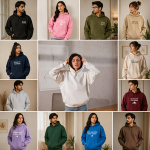 Lote de sudaderas con capucha para hombre Meow Fashion de Bangladesh, 100% algodón, felpa francesa, con estampado de letras, informales, al por mayor - Product Image 3