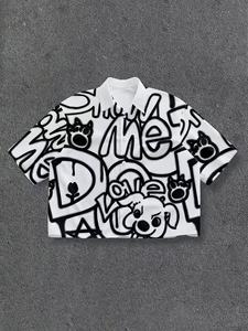 Camisetas Personalizadas de Moda Urbana, Estilo Casual, Streetwear, con Estampado Gráfico, Holgadas, Juveniles, de Verano, para Hombre - Product Image 5