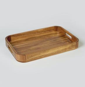 Bandeja de Servir de Madera de Acacia Ecológica de Estilo Moderno para Hoteles, Restaurantes y Cafeterías, Apta para Lavavajillas, Personalizable - Product Image 1