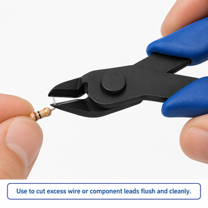 Alicates de Corte de Precisión Profesionales con Mango Ergonómico Azul para Joyería - Product Image 3
