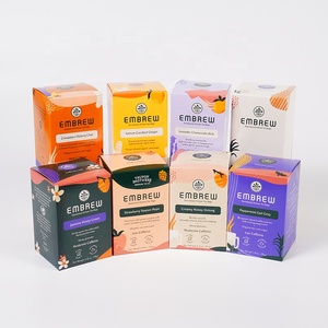 Custom 350g Paper Card Product Packaging Box And Logo Printing Foldable Food Candy Coffee Tea Packaging Box