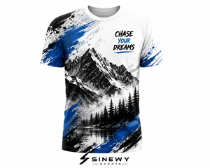T-shirt en maille sublimée pour homme SINEWY SPORTS, col rond, manches courtes, évacuation de l'humidité, polyester, toutes saisons - Product Image 1