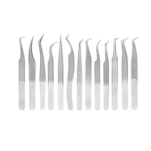 แหนบต่อขนตาปลายเรียบสแตนเลสอย่างดี ขนาด 10 มม. สำหรับต่อขนตาปลอม - Product Image 1
