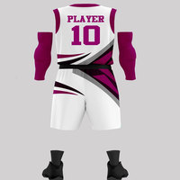 Tenue de basketball en polyester durable, respirante, à séchage rapide et personnalisable pour hommes - Idéale pour les matchs et activités d'équipe