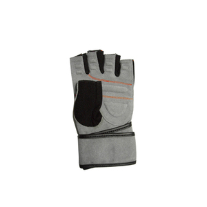 <b>Half</b> Finger Fitness Gloves Gray Black Adjustable Wrist Strap Gym Weight Lifting Unisex Breathable Non <b>Slip</b> - Product Image 1