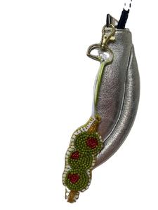 พวงกุญแจลูกปัดปักด้วยมือสำหรับผู้หญิงสีอ่อนสวยจากอินเดีย - Product Image 2