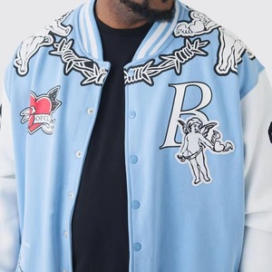 Custom Embroidered <b>Leather</b> <b>Jacket</b> Premium Genuine <b>Leather</b> Biker Coat Fashion Outerwear OEM ODM Factory Sample Service - Product Image 4