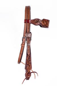 Cabecera occidental de cuero de calidad más vendida con diseño de caballo Rein, riendas occidentales pintadas a mano, productos para caballos - Product Image 5