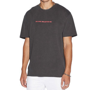 เสื้อยืดพิมพ์ลายตามสั่ง เนื้อผ้าหนา 230gsm ผ้าฝ้าย 100% เสื้อยืดผู้ชายทรงโอเวอร์ไซส์ ระบายอากาศได้ดี เป็นมิตรกับสิ่งแวดล้อม - Product Image 1