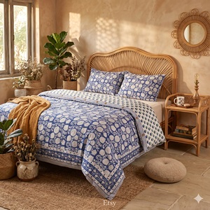 ชุดปลอกผ้านวมผ้าฝ้ายพิมพ์ลายดอกไม้ - Product Image 2
