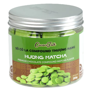 Chocolate Compuesto Profesional de Calidad OEM/ODM, Chocolate Matcha HALAL en Botones, Cacao 1KG, Venta Directa de Fábrica para Galletas y Bizcochos - Product Image 1
