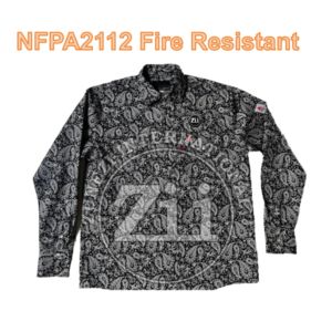 Ropa de Trabajo de Algodón FR, Diseño Floral, Material de Algodón FR de Grado A+, para Tráfico Vial, Minería, Mecánica, Construcción - Product Image 4