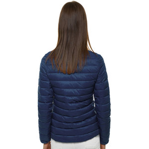 Wholesale Custom Women Casual Winter Puffer Jacket Long Sleeve <b>Stand</b> Collar Zipper Closure Windproof Padded Outdoor Bubble <b>Coat</b> - Product Image 2