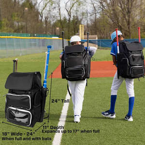 Sac de baseball sublimé, sac à dos pour homme, grand sac de sport imperméable pour battes et équipement, portable et durable - Product Image 5