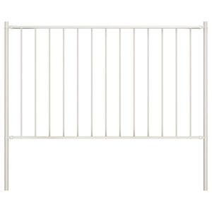 Panel de Cerca de Acero con Recubrimiento en Polvo Blanco de 5.9 pies x 4.1 pies con Postes, Producto de Estructuras de Acero - Product Image 1