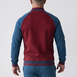 Comfy And Stylish Varsity Jacket Soft Touch Fabric Stretchy Material Double Best Stitching jacket for men men's jackets - Product Image 2