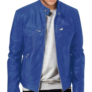 Casual Wear <b>Men</b> <b>Leather</b> <b>Jacket</b> In Reasonable Price Breathable Fashion Clothing <b>Leather</b> <b>Jacket</b> For <b>Men</b> - Product Image 6