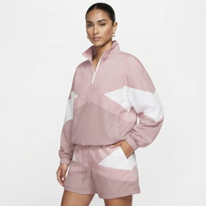 Women Zipper Windbreaker Short Set 100% Nylon Polyester Sports Wear Running Long Sleeve Loose Fit <b>Wind</b> <b>Breaker</b> Short Set Ladies - Product Image 2