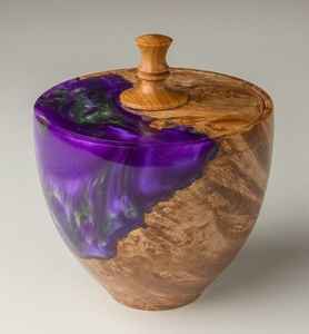 Tarro de madera para almacenamiento en la cocina con tapa, para guardar especias secas, hierbas, granos de café, hojas de té y productos esenciales de despensa. - Product Image 2