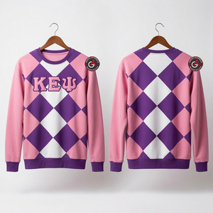 เสื้อสเวตเตอร์ถักคุณภาพสูงสำหรับผู้ชาย Kapa Epsilon PSI เสื้อกีฬาปักลายพี่น้อง - Product Image 6