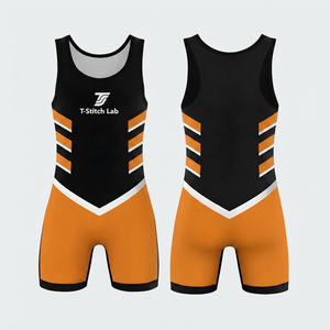 Fournisseur direct d'usine – Conception personnalisée – Maillot de lutte pour hommes adultes, idéal pour la musculation et le powerlifting – Extensible et anti-humidité - Product Image 2