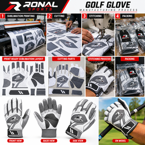 Guantes de golf de alta calidad con color y logotipo personalizados, logotipo bordado, OEM, guantes de entrenamiento de golf de primera calidad para hombre - Product Image 5