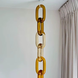 Eslabones de Cadena de Resina Transparentes de Gran Tamaño y Coloridos para Decoración de Paredes, Accesorios para Habitaciones, Todos los Colores Disponibles, Artesanías de Resina - Product Image 1