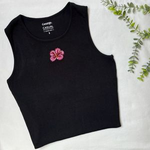 Custom Summer Breathable Cotton Ladies Sleeve <b>Top</b> Stretch Knitted Beaded Handmade Rhinestone <b>Sequin</b> Trim Solid for <b>Tops</b> - Product Image 4