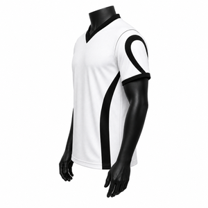 Ensemble de maillot et short de football personnalisé, uniforme d'équipe, imprimé numérique par transfert thermique, séchage rapide, taille élastique, 100% polyester - Product Image 3