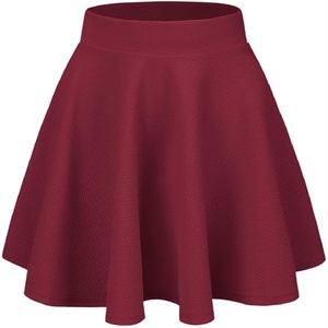 Jupe courte unie tendance 2026 pour femme, style A-line, avec cordon de serrage, décontractée et sportive, coupe ajustée aux hanches - Product Image 6