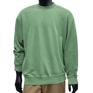 เสื้อสเวตเชิ้ตคอกลมสีม่วงสำหรับผู้ชาย ทรงปกติ ผ้าฝ้ายถัก แขนยาว สไตล์ลำลอง สีพื้น ใส่ได้ในฤดูใบไม้ร่วง - Product Image 2