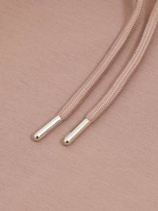Elastic Cotton Drawstring Cord Braided Solid High Tenacity Metal Composite Garment <b>Lace</b> <b>Rope</b> for Hoodies Pants Bags - Product Image 2