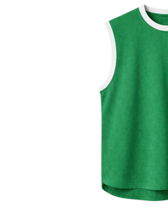 Custom <b>Green</b> Sleeveless Tank <b>Top</b> Men Casual Gym <b>Vest</b> Breathable Cotton Summer Shirt Athletic Loose Fit Sportswear Training <b>Top</b> - Product Image 4