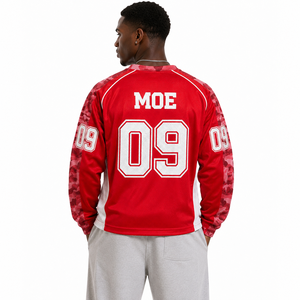 Maillots de football américain et de soccer personnalisés avec logo brodé, design camouflage spécial, respirants, sublimation, OEM ODM - Product Image 2