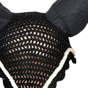 Cache-oreilles et voile anti-mouches en polyester personnalisables de haute qualité pour chevaux, avec service OEM/ODM, vente en gros - Product Image 5