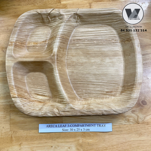 LOS MÁS VENDIDOS: Bandejas Biodegradables de Hoja de Palma con 3 Compartimentos, Resistentes al Calor, Desechables, para Envasado de Ensaladas y Eventos - Product Image 6