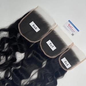 Top Selling Product HD Lace Closure Frontal Raw Hair Free Part Vietnamese Human Hair No Shedding No <b>Tangles</b> - Product Image 5