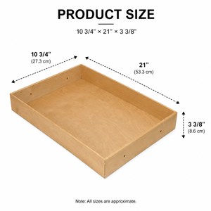 Installation de bricolage rapide et facile Tiroirs de panier en bois entièrement assemblés pour armoires de cuisine Organisateur coulissant - Product Image 2