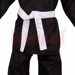 Ensemble de Kimono de Karaté Noir Confortable et Imprimé en Tissu Premium, en Polyester et Coton de Qualité Supérieure pour Arts Martiaux - Product Image 6