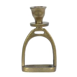Hot Sell <b>Brass</b> Candle Stand For <b>Candlestick</b> Antique Horse Stirrup Candle Holder Living Room Home Decoration Items - Product Image 5