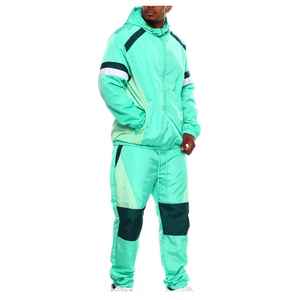 Vêtements de sport décontractés pour hommes, ensemble sportif avec sweat à capuche zippé, impression personnalisée OEM, vêtements d'entraînement et de course pour hommes, coupe-vent, survêtement - Product Image 2