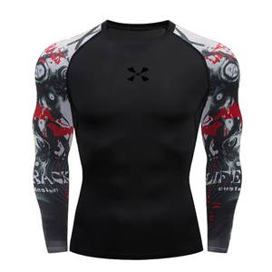 Camiseta de Compresión Rash Guard Cody Lundin para Hombre, Ropa Deportiva para Gimnasio, Camiseta de Natación, Venta al por Mayor, Camiseta Deportiva Ajustada para Hombre para Clima Cálido - Product Image 4