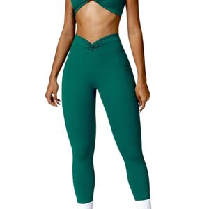 Leggings de Yoga OEM ODM para Mujer con Bolsillos, Cintura Alta, Control de Abdomen, Pantalones de Gimnasio de Poliéster al por Mayor, Color Negro - Product Image 1