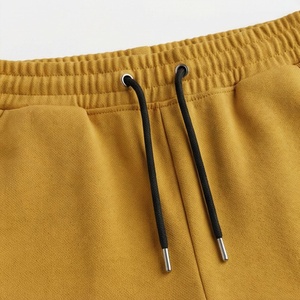 Ensemble tricoté 2 pièces pour femme : T-shirt sans manches et short au-dessus du genou, motif lettres, jaune uni, en coton, tenue décontractée pour le printemps - Product Image 5
