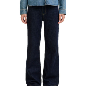 Pantalon en jean déchiré/vintage à taille haute pour femme, couleur personnalisée, style décontracté américain, 4 saisons - Product Image 3