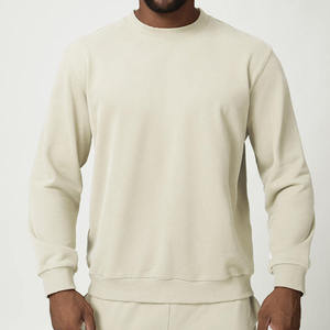 Sweat-shirt à capuche ample en molleton tricoté noir pour homme avec poche, écologique, décontracté, pour le printemps - Product Image 5