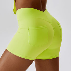 Shorts de Yoga de Cintura Alta para Mujer, Ropa Deportiva Cómoda para Fitness, Gimnasio, Running, Transpirable, Ecológica y de Secado Rápido - Product Image 1