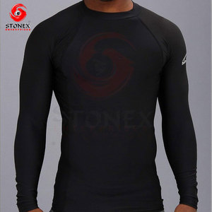 Custom Men's Compression Long Sleeve rash guard Moisture Wicking <b>Athletic</b> Gym Workout Running Base Layer Sportswear - Product Image 3