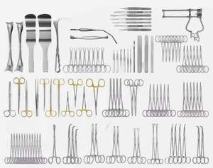 Juego de Instrumentos Quirúrgicos Manuales para Laparotomía de Alta Calidad, 104 Piezas, Kit Básico de Cirugía Abdominal de Acero Inoxidable, por Surgiright - Product Image 1